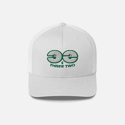 Three Two Face - All White Trucker Hat