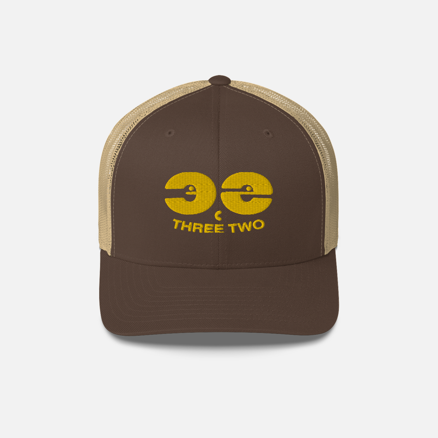 Three Two Face - Brown/Khaki Trucker Hat