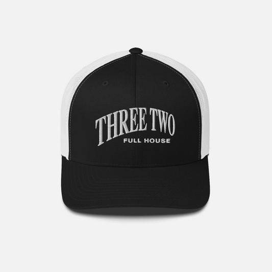 Full House - Black/White Trucker Hat