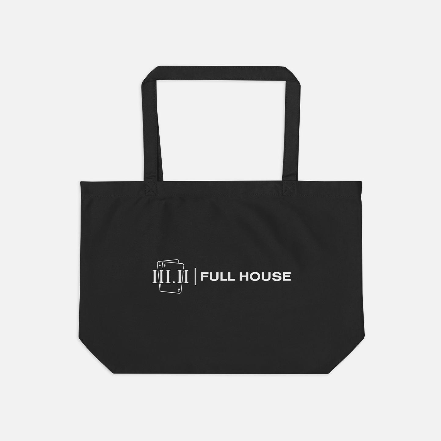 Jack of Clubs - Tote Bag Black / White