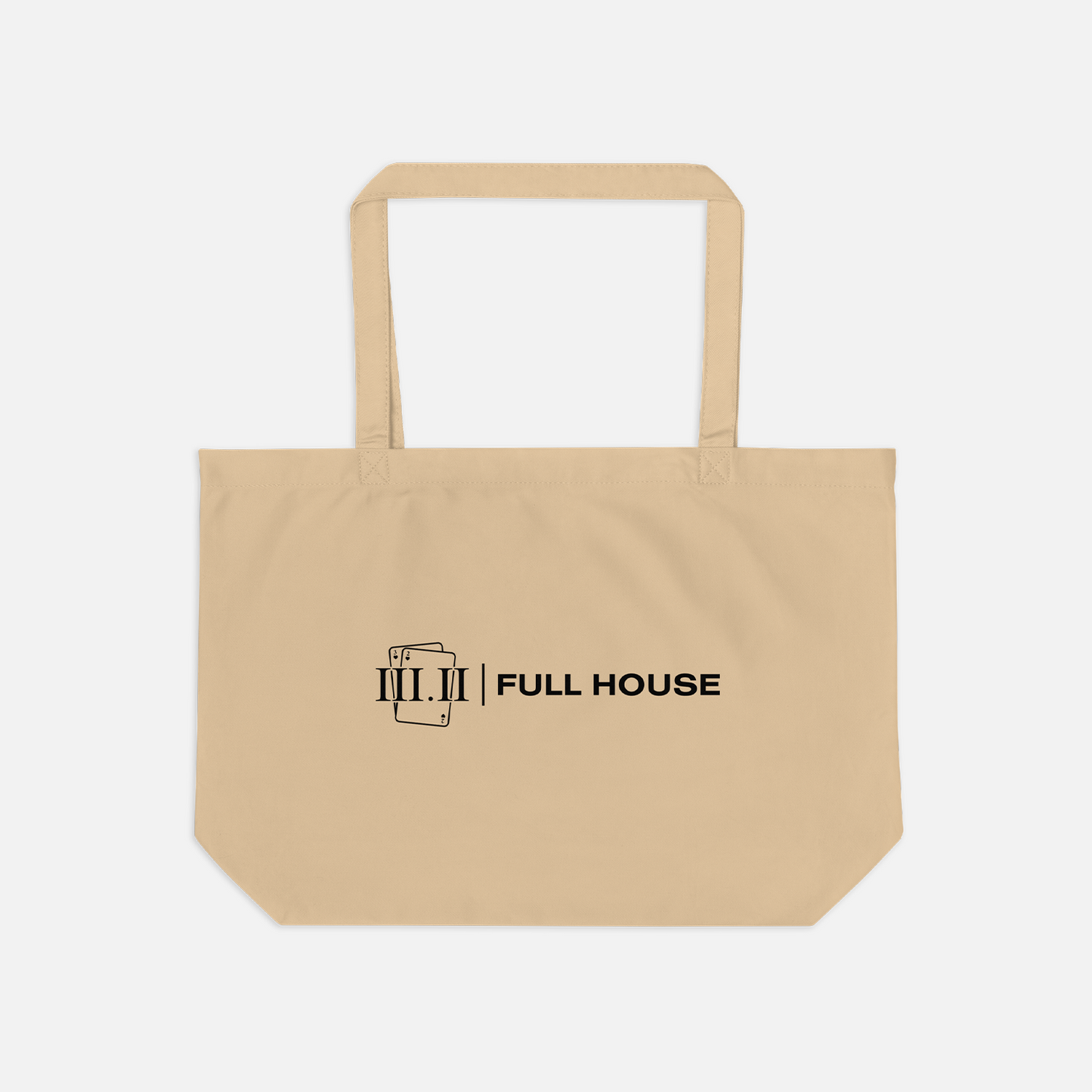 Jack of Clubs - Tote Bag Tan / Black