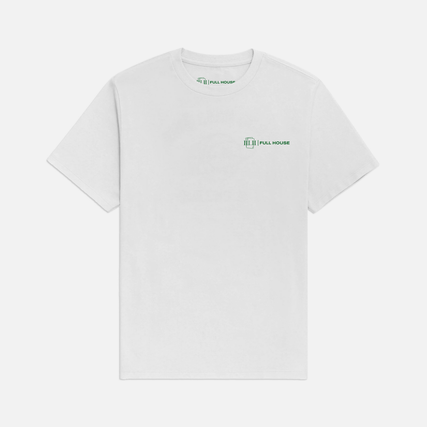 Three Two - Full House Collection T-Shirt - White / Green