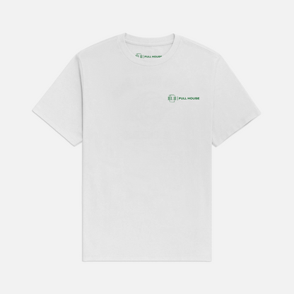 Three Two - Full House Collection T-Shirt - White / Green