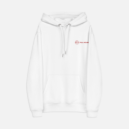 Queen of Hearts - Hoodie White / Red