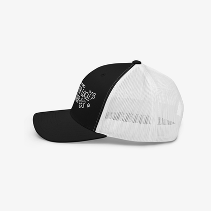 Three Two Support Your Local Designer Trucker Hat - Black/White