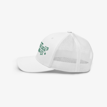 Three Two Support Your Local Designer Trucker Hat - White/Green