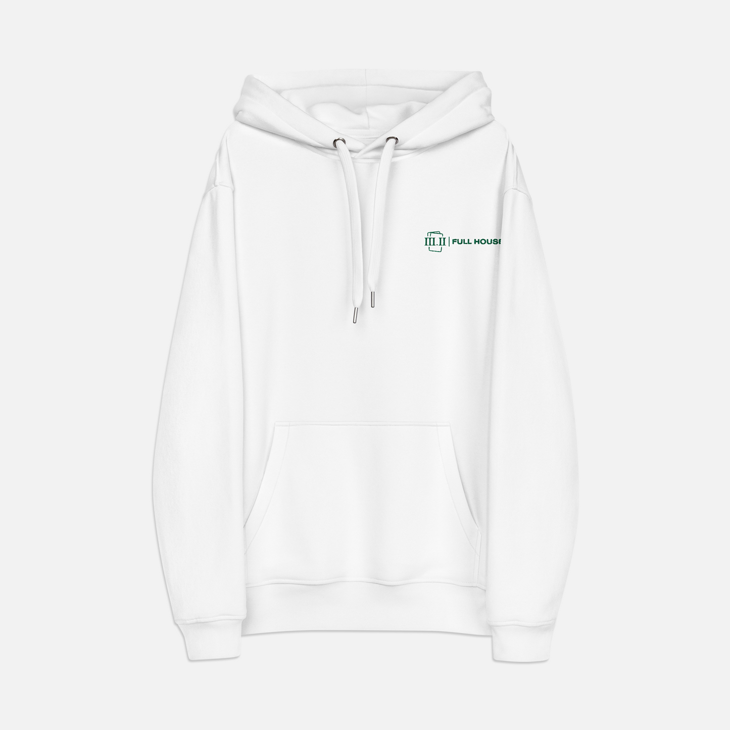 Three Two - Full House Collection Hoodie - White / Green